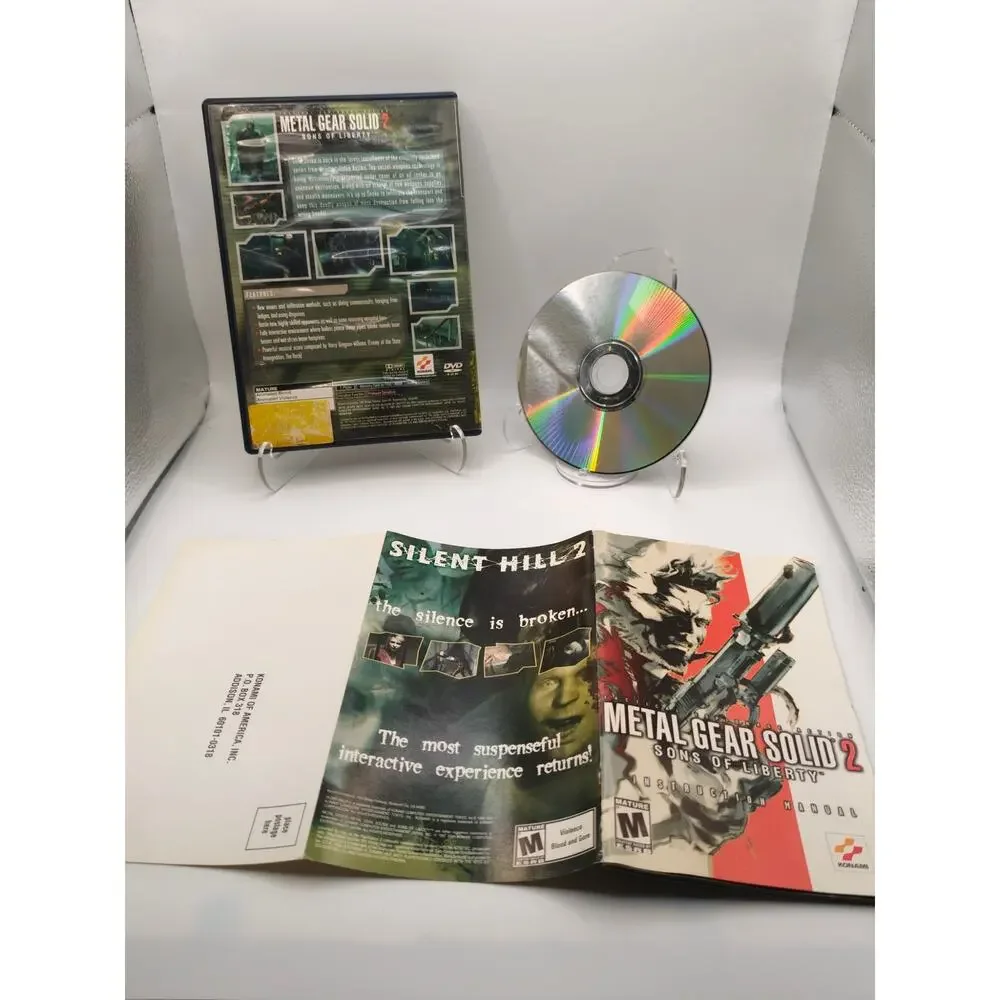 Metal Gear Solid 2 Sons of Liberty PS2 CIB Manual